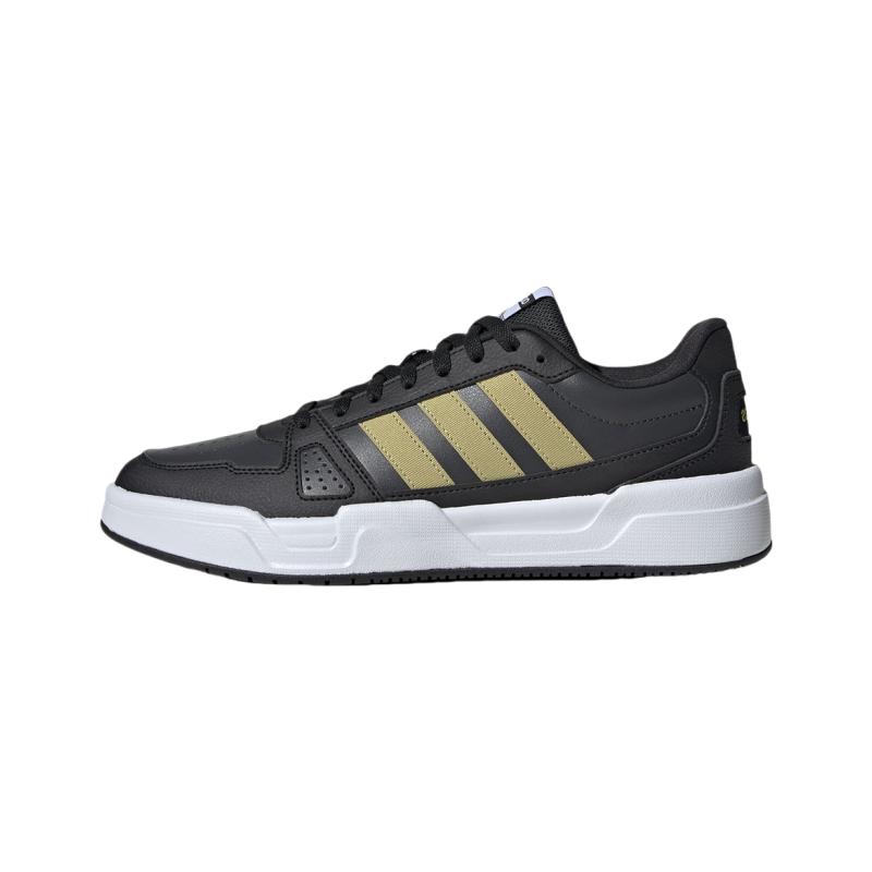 Adidas Lite Baller Comfortable Non-Slip Durable Low-Top Skate Shoes Unisex Sneakers Black Gold JR5235