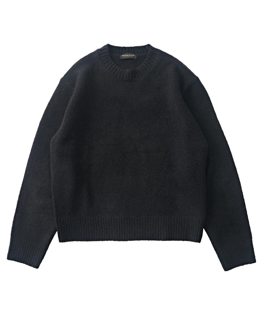 ANALOG MOOD Daily Angora Round Knit (Black)