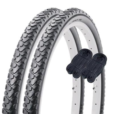 Shinko Bicycle Tires and Set of 24 X SR046 60082 24-inch Tubes, 2, Pair, Off-Road Tires, 1.75, Black, H/E