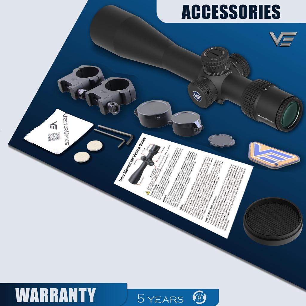 Vector Optics Veyron Zoom Rifle Scope Shotgun Airsoft Scope Airsoft Shotgun Scope 6-24x44FFP