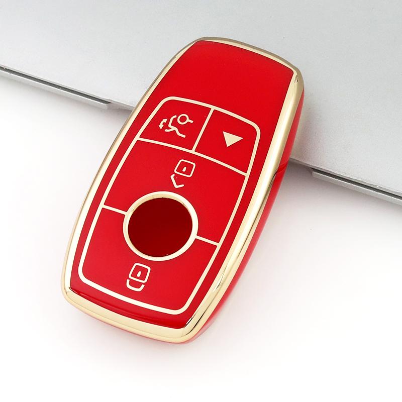 4 Buttons TPU Auto Shell Fob For Mercedes Benz W177 W205 W213 W222 X167 A C E S G Class GLC CLE CLA GLB GLS AMG Car Remote Key Case Cover