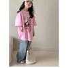 Pure Cotton Girls' Short-Sleeve Children'S Clothing Summer  T-Shirt New Stylish Top For Older Girls In Summer