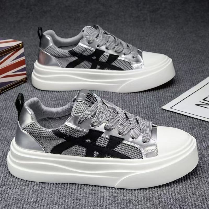 

Men s shoes summer 2025 new breathable fashion versatile Forrest Gump shoes board shoes men s comfortable low-top sports and leisure trendy shoes 39 серый