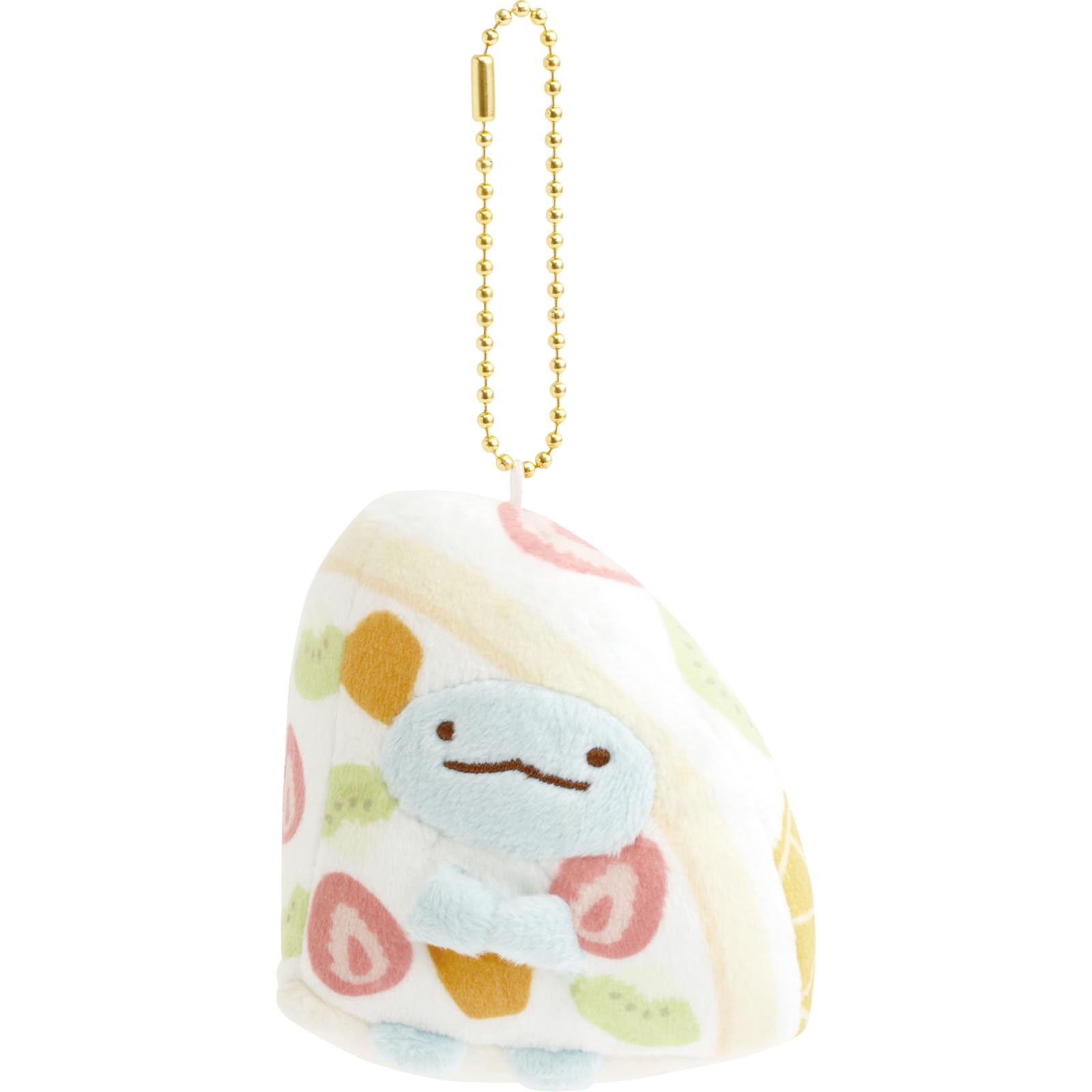 

[San-X] MV46501 Коллекция Sumikko Gurashi Фруктовый Салон Подвесная Мягкая Игрушка - Ящерица