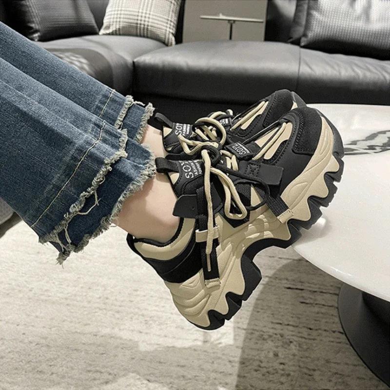 New Mixed Colors Ladies Platform Sneakers Outdoor Sports Shoes for Women Fashi Female Shoes Designer Ladies Vulcanized Zapatos