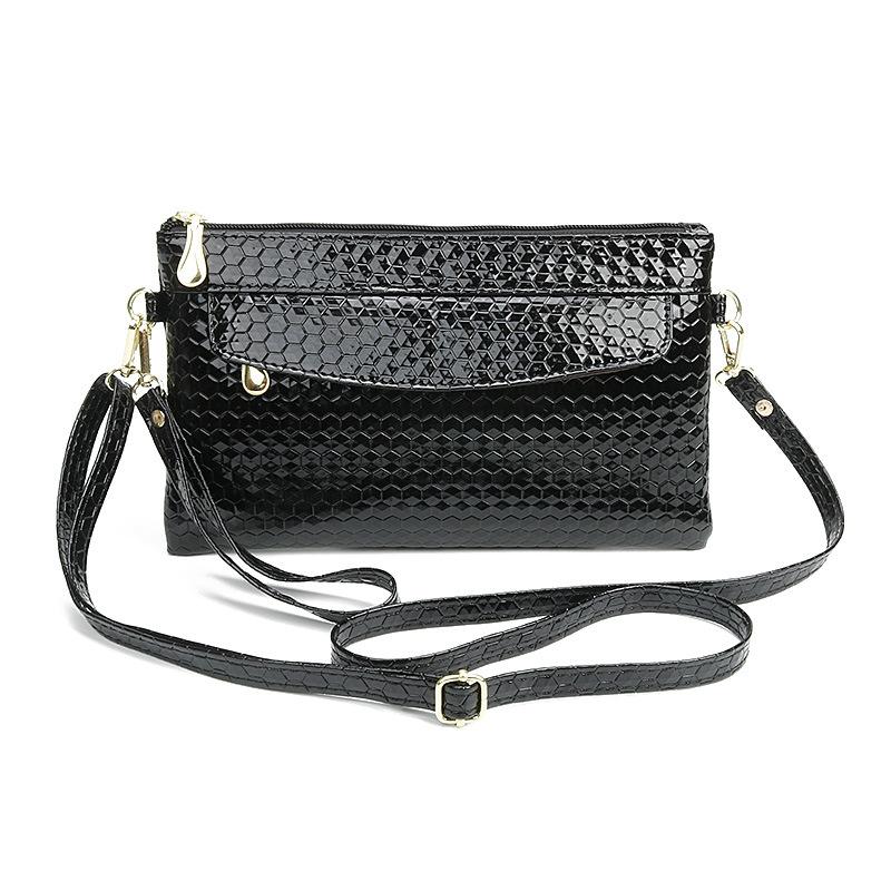 

Fashion Women Shoulder Bag PU Leather Crossbody Bag Diamond Lattice Ladies Wallet Clutch Messenger Bag Flap Bag Female Handbags 24x1.5x14cm