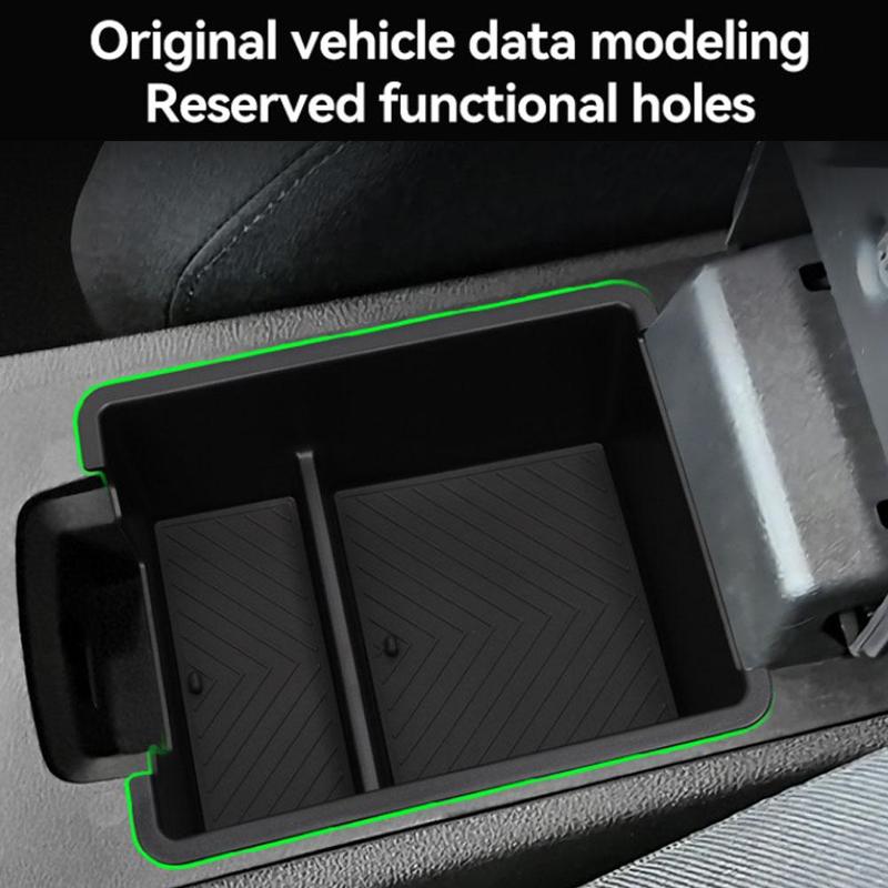 For Renault Dacia Duster 2025 2026 Car Armrest Storage Box ABS Center Console Tray Tidying Organizer Auto Interior Accessories