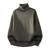 Contrast Color Turtleneck Long Sleeve Sweater Knitted Pullover Casual Fashion Top