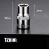 1pc 8-32mm Hex Socket Wrench Head Set 1/2 Short Long Socket Deep Nut Driver Sleeve Spanner End Ratchet Tool With Holder