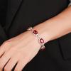 Jewelry Chalcedony Fluorescent Simulation Corundum Oval Bracelet Women 10 * 12