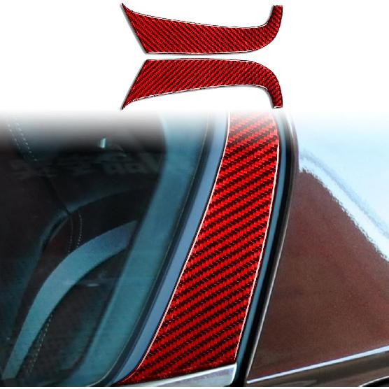 for Honda Accord 9th Gen 2013-2017 Accessories Door Handle Red | Real Carbon Fiber, for Honda Accord 9th Gen 2013 2014 2015 2016 2017, Interior Trim