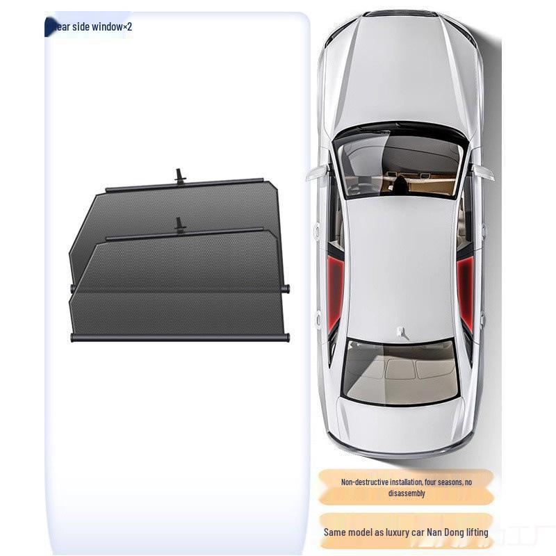Car Window Sun Shade Curtain: Heat Insulation & Light Blocking