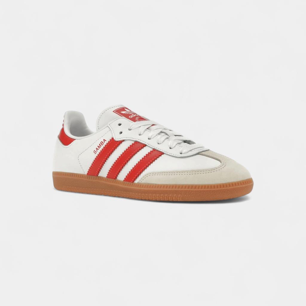 Adidas Samba OG White Solar Red Gum (Women's)
