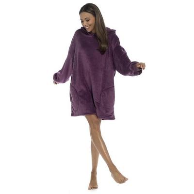 Unisex Adults Snuggle Fleece Hooded Blanket