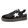 Casual sports board shoes men's autumn and winter men's versatile color matching leather lace-up retro German training men's shoes