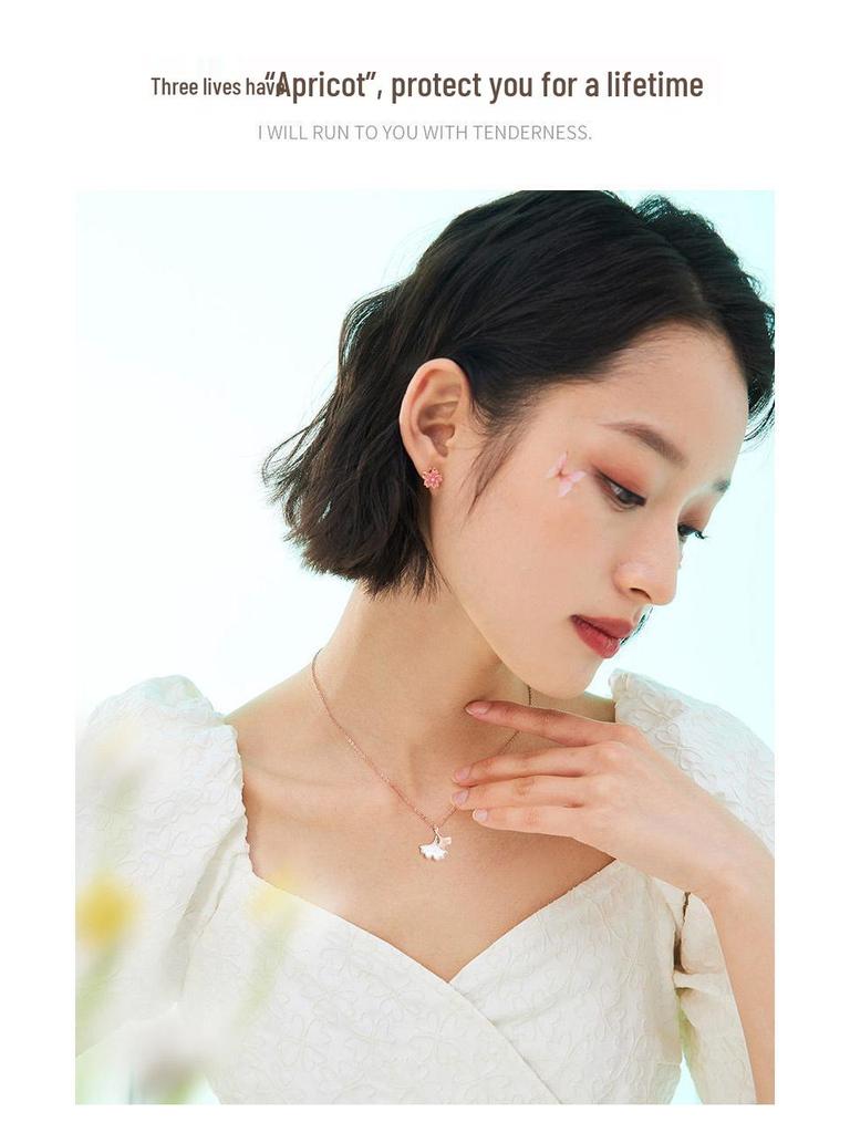 Ginkgo S925 Sterling Silver Fortune Necklace for Women - Elegant, Durable, Non-Fading Jewelry