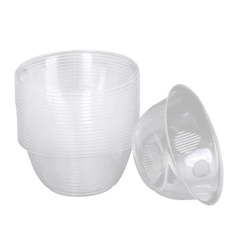 JINGRX Disposable Hard Plastic Crystal Bowls