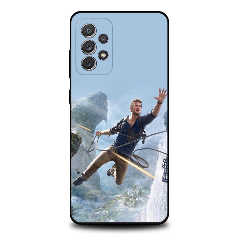 Sic Parvis Magna Uncharted Phone Case For Samsung S25,S24,S21,S22,S23,S30,Ultra,S20,Plus,Fe,Lite,Note,10,9,5G Black Cover