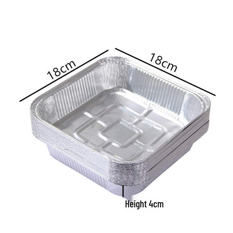 Round Aluminum Foil Pan for Home Use - Air Fryer, BBQ, Baking, and Takeout