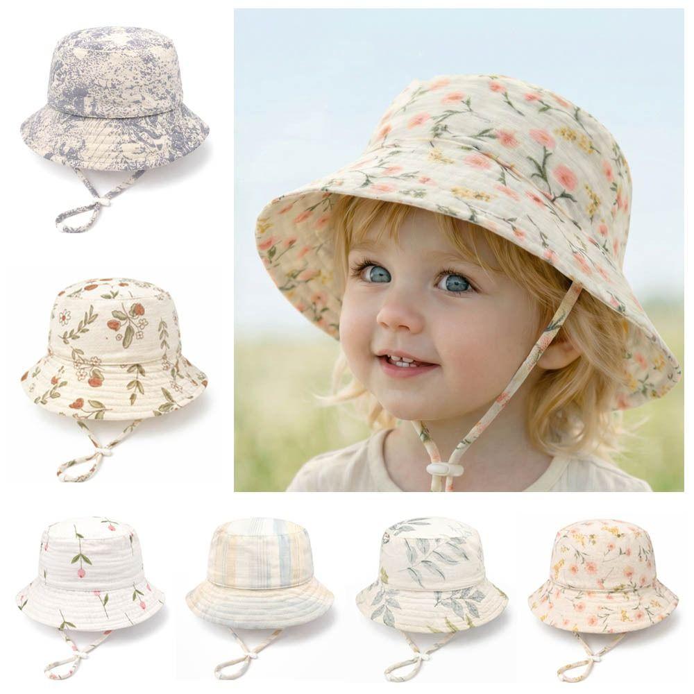 UPF 50+ Sun Hat Striped Kids Sun Hat High Quality Fisherman Hat  for Age 1-6 Years