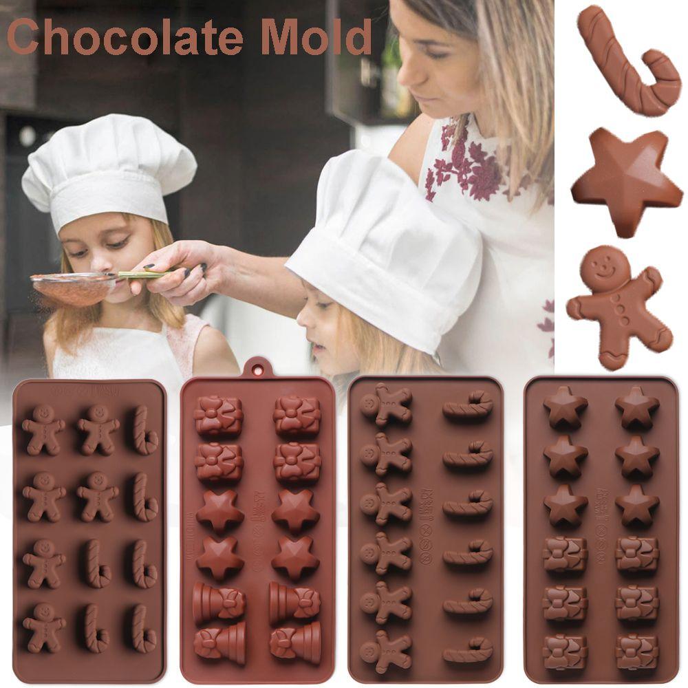 Cookie Shaping Decorating Gingerbread Man Christmas Candy Mould Xmas Chocolate Mold Baking Trays