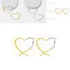 Trendy Multicolor Heart-shaped Earrings Alloy Fashionable Creative Design Chic Jewelry