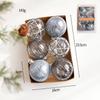 Christmas Tree Ornament Set: Nine Painted Macaron Candy Color Irregular Balls