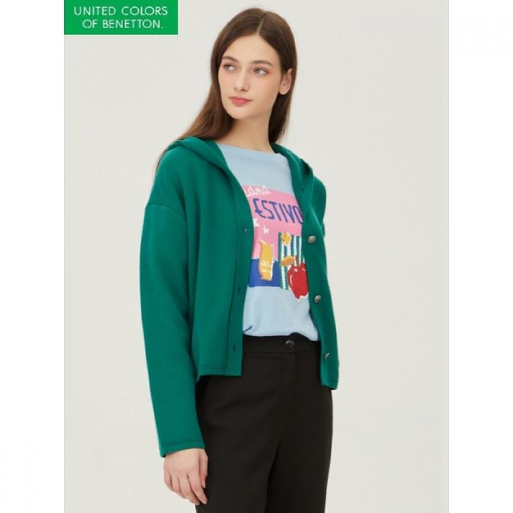 

Кардиган Benetton Denim с капюшоном и карманом Bakca2441 GN/OS