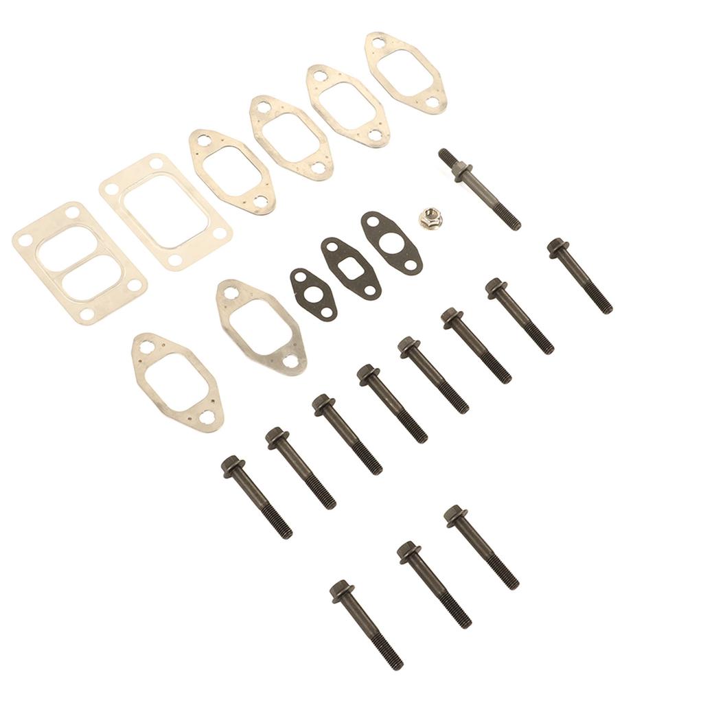 24pcs Exhaust Manifold Bolt Gasket Kit Metal Alloy Replacement for Dodge for Cummins 5.9L 12V