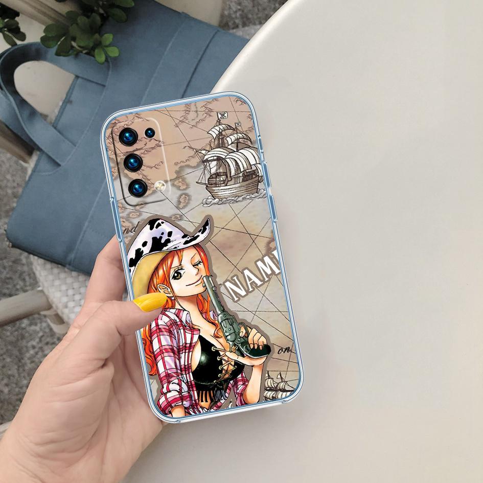One Piece Luffy Nami Transparent Phone Case for Motorola Moto Edge 20 30 40 50 S30 Fusion Ultra Pro Neo Lite + G200 G23