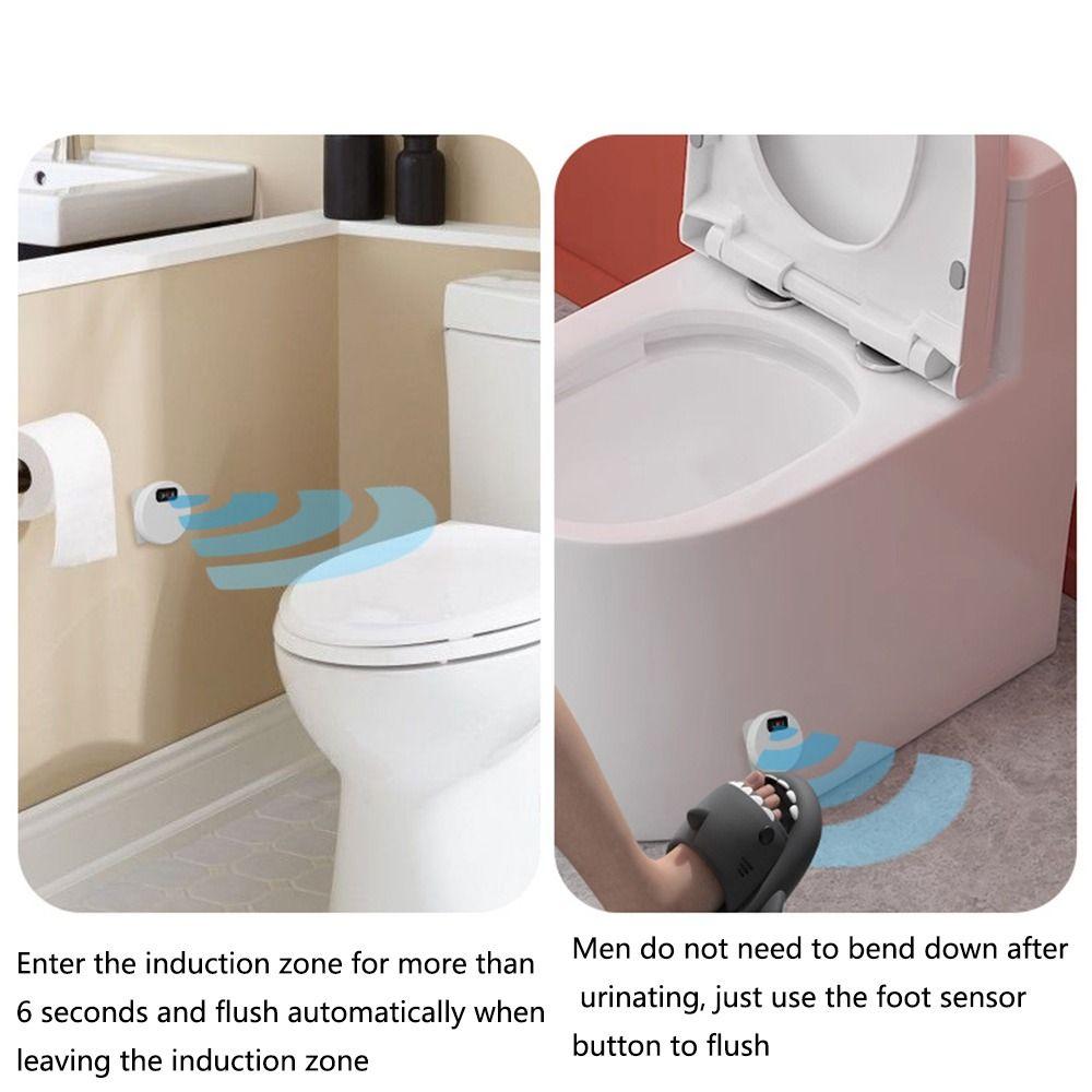 Type-C Rechargeable Automatic Toilet Flush Sensor Touchless Automatic Flush Button  Bathroom