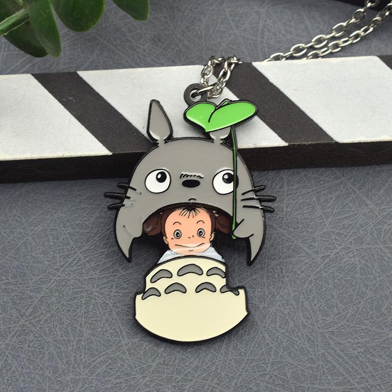 Porte-clés Mignons Totoro Dessin Animé et Anime Produits Dérivés Porte-clés Sacs Décorations Porte-clés Mode Unisexe Porte-clés Cadeaux black