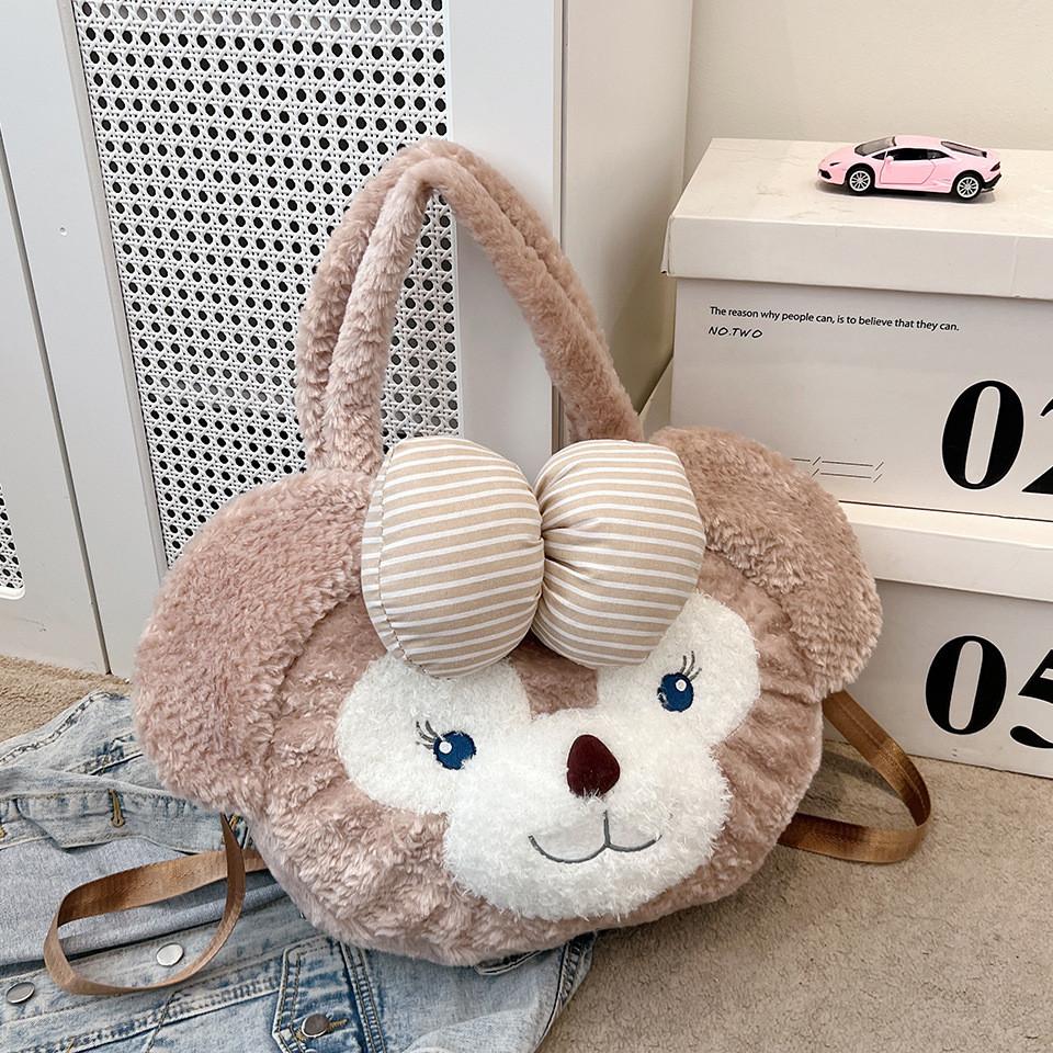 Bowknot Plush Shelliemay Backpack Single Shoulder Underarm Bag Cute Gift Kids