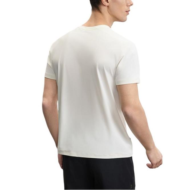 Fila Explore Series Refreshing Elastic Breathable Simple Fashion Versatile Short Sleeve T-Shirt Men Tops Snow-White A11M527111F-WT