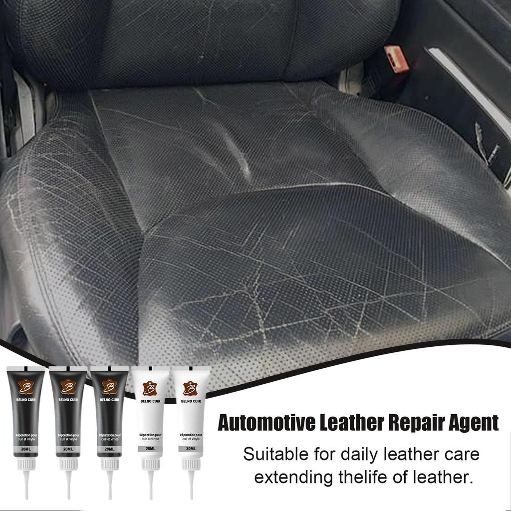 Leather Repair Kit Car Interior Steering Wheel Refurbishment Car Interior Upholstery Color Repair Paste for Handbag Shoe Saddle