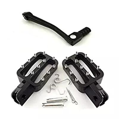 CNC Voetsteunen Voetsteun Steunen + Opvouwbare Versnellingspook Hendel Voor CRF50 XR50 PW50 PW80 KLX110 TTR50 Crossmotor Pitbike
