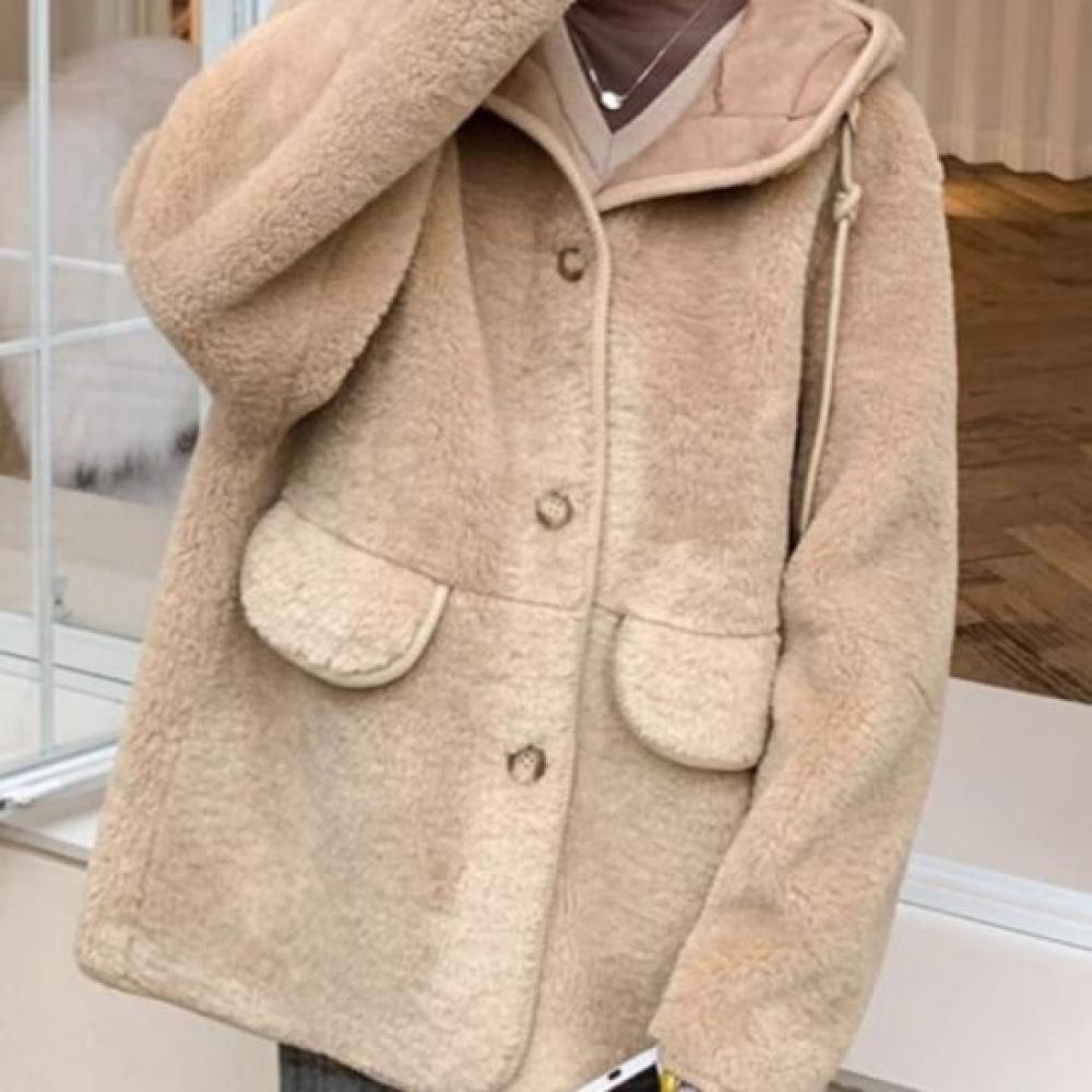 Rellawear Women S Hooded Cotton Jacket Khaki Qp2511013
