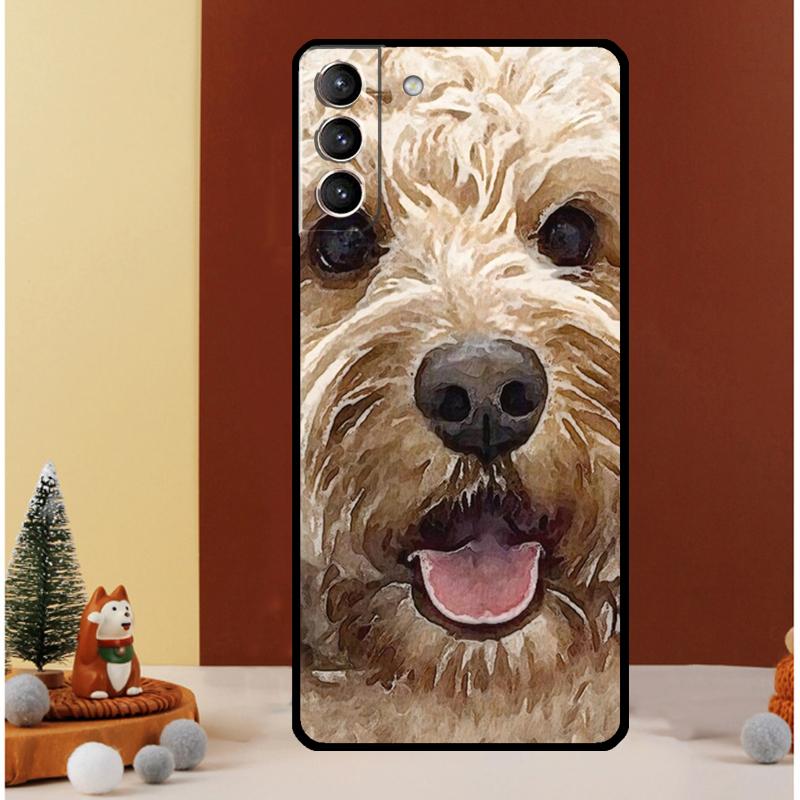 Brown Cockapoo Case For Samsung Galaxy S24 S26 Ultra S22 S23 S25 Ultra S20 S21 Plus S10 S25 FE Cover Funda