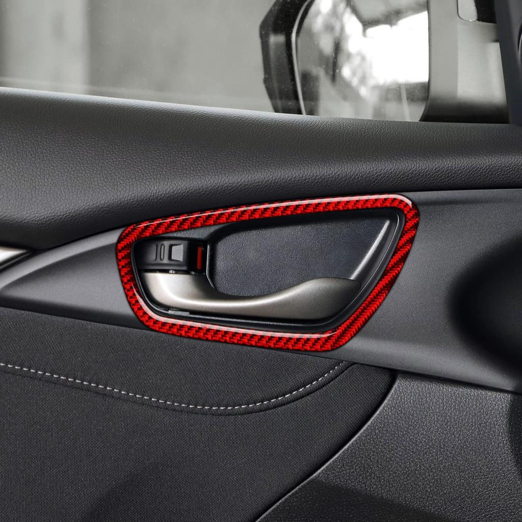 2PCS Civic 10th Generation Car Inner Door Bezel Frame Interior Door Bowl Frame Accessories