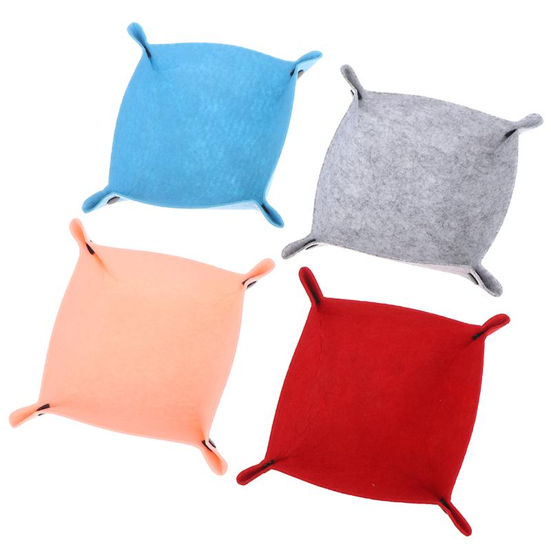 Felt Storage Tray For Kids And Adults - Desktop Organizer, Office Items Storage, Mouse Pad Storage Partition Tray
