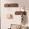 Creative Wall Mounted Wood Coat Racks Piano Key Shaped Art Entry Door Porch Hanging Hook With Hooks Hats Organizer Keys