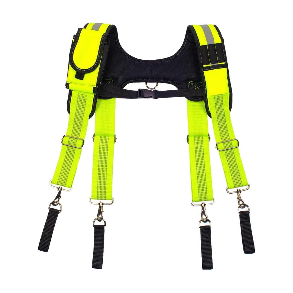 H-Shaped Tool Belt Suspender Hands with Chest Strap Breathable Padded Work