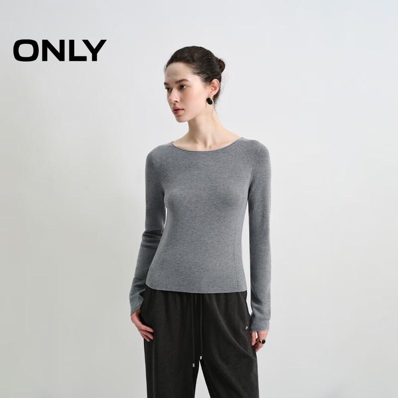 ONLY Women's Elegant Slim Fit Solid Knit Sweater
