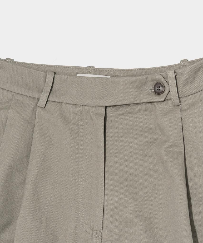 CARGOBROS FOR WOMAN Relaxed Cotton Twill Pants (Khaki)