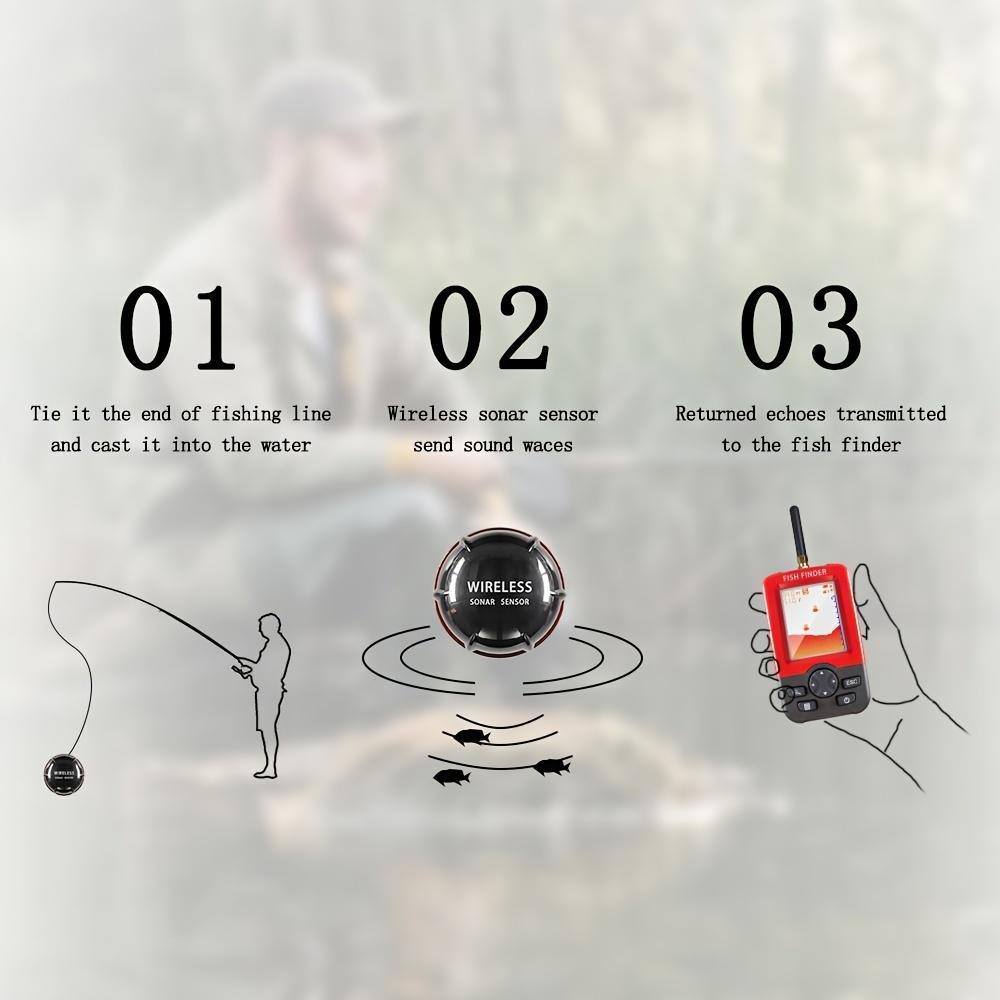 Advanced USB Rechargeable Fish Finder Sounder Sonar Depth Finder for Sea and Freshwater Fishing