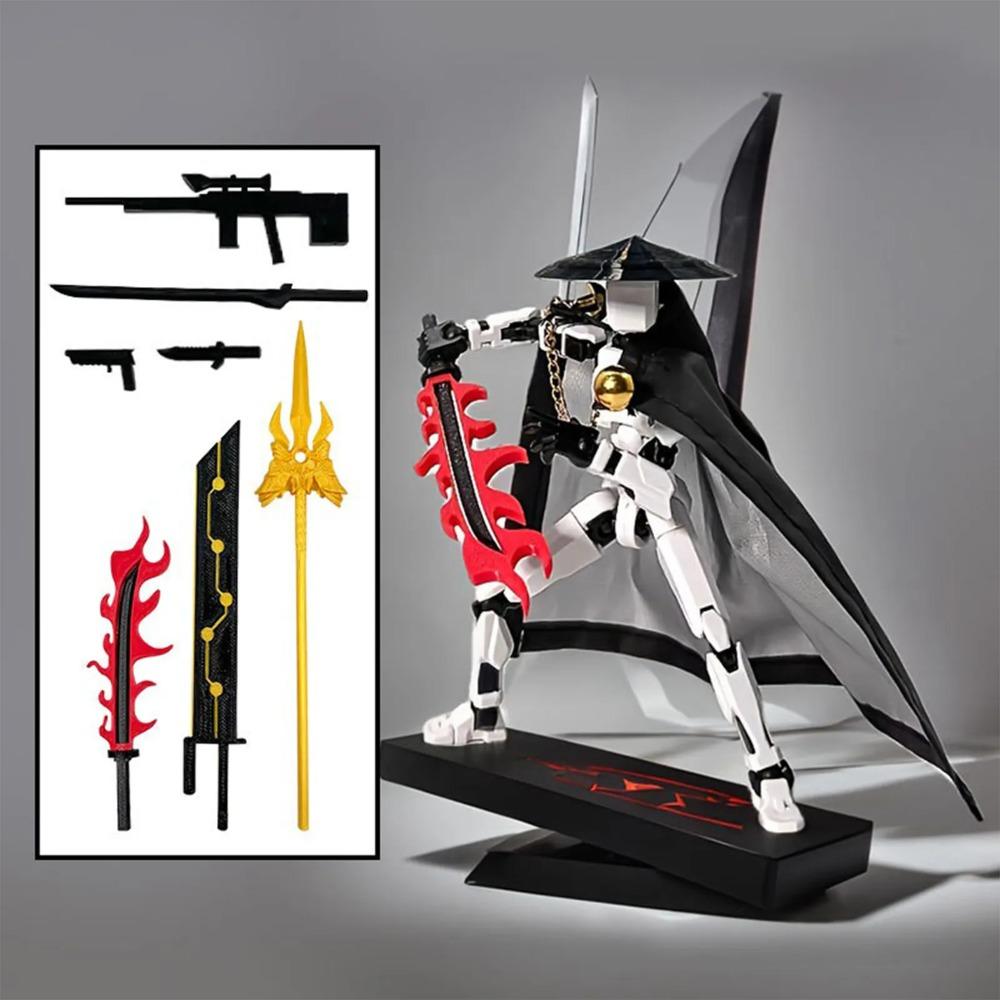 3d Printed Multi-Joint Movable Bad Guy Action Figure Kit Articulated Assassin Figurine Collectible Diy Play 2026 Trending Figura One Size