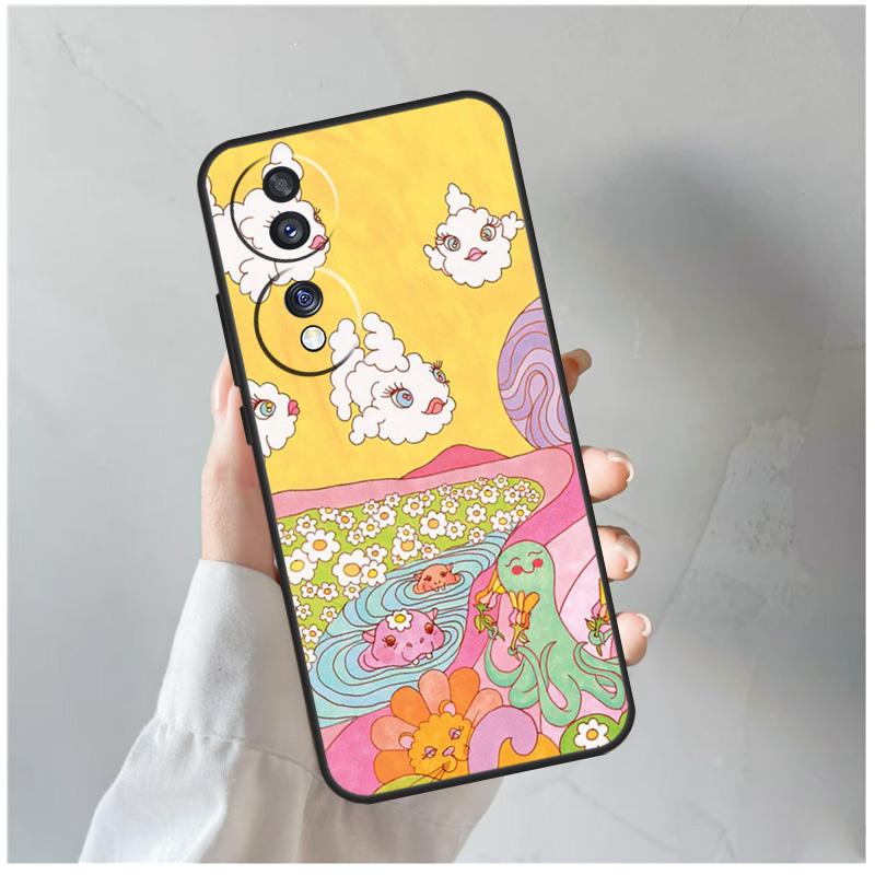 Cute Indie Hippie For Honor Magic 5 6 7 8 Pro Case For Honor 200 400 Lite 50 70 90 X8c X8b X9a X9b X9c X9d Win