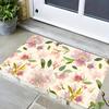 1PC Flower Pattern Kitchen Rugs Non-Slip Home Door Mats Pop Design Bathroom Rug Bath Mat Carpet for Home Sink Laundry Decor