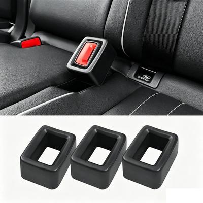 Car Seat Belt Buckle Cover Universal Car Safety Belt Anchor Socket Eva Anti Collision Protection Cover Car Interior Modification
