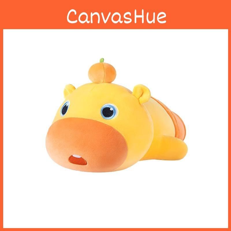 Capybara Cuter Plush Toy Withorange On Top Design For Kids Bedroom Decor Gift